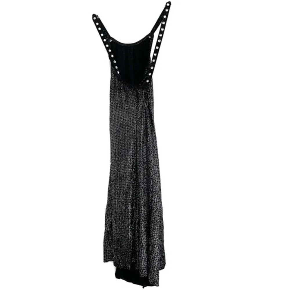 Art Stone Black & Silver Glitter Tunic Dress Dance Costume size Large Child Girl